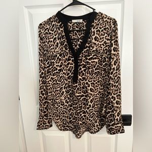 Leopard Print Blouse•Size M